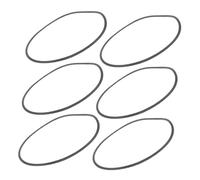 6pcs Bar Stool Plastic Ring Floor Protectors for Base | Black Plastic, High Elasticity, Easy Install, Universal Fit for Bar Chairs in Homes and Restaurants