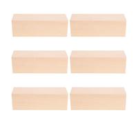 6pcs Basswood Carving Block Set for Beginners 6x2x2 Inch Rectangles