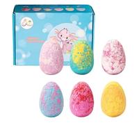 6pcs Bath Bombs Gift Set for Kids, Kids Bath Bombs with Surprise Inside, Bubble Bathbombs with 6 Dinosaur Toys, Home Spa Fizzes Baths Balls, Great Gift for Birthdays & Christmas
