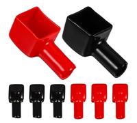 6pcs Battery Terminal Protector Caps PVC for Car Battery | Negative Positive Battery Cover, Battery Cable Terminal Covers, Short Circuit Prevention for Motorcycles and Electronics