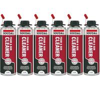 6PCS Bazaarist Soudal Foam & Gun Cleaner 500ml - Solvent-Based Aerosol Cleaner for PU Foam Guns - Fast-Acting & Easy to Use