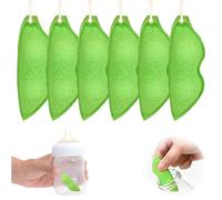 6PCS Beans Shaped Bottle Cleaning Sponge Internal Cleaning-Tool for Cleaning Brush for Small Mouth Small Mouth Bottles, Water Bottles, Baby Bottles