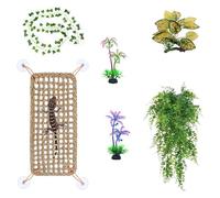 6Pcs Bearded Dragon Accessories, Reptile Tank Decor