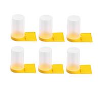 6Pcs Bee Feeder Transparent Water Container for Beehive Entrance Durable Leak Design for Easy Monitoring Refilling Practical Beekeeping Tool for Feeding Bees
