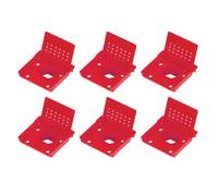 6PCS Bee Hive Entrance Gates, Beehive Entrance Reducer, Beehive Door Window Ventilated for Outdoor Yard Farm Garden (Red)