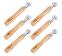 6pcs Beekeeping Wire Embedder Beehive Tool for Beginners, Khaki Wood | Foundation Sheet Setup Helper, Easy to Carry, for Bee and Beehive Use, Azusa Material