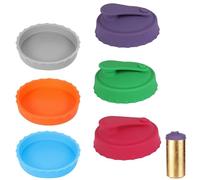 6Pcs Beverage Can Lids, Silicone Can Lids for Fizzy Drinks SpillProof Drink Covers Beverage Sealer Cap Reusable Anti-dust Cover for Standard Size All Food Soda Beer Energy Juice Coke