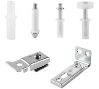 6Pcs Bi-Fold Door Repair Kit, Heavy-Duty Double Folding Door Hinges, Bi-Fold Subkingdom Repair Kit, Hardware Repair Replacement Part for Accordion Barn Folding Door