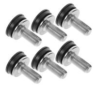 6pcs Bicycle Crank Arm Fixing Bolts M8 Steel Black for Bottom Bracket