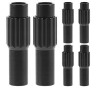 6pcs Bike Brake Cable Adjuster Screw for Road and Folding Bikes, Black | Aluminum Alloy Build, Precise Cable Tension Control, Stable Gear Positioning, Easy Installation, Universal Fit