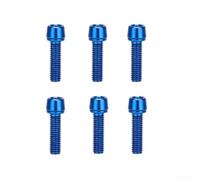 6PCS Bike Handlebar Stem Bolts Bolts Screws M5*18mm Bike Steering Handlebar Part For Bike Handlebar Installation (C)