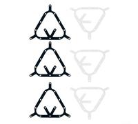 6Pcs Billiard Pendulum Sticker, Triangle Rack Table Positioning Black 8-Ball Inner Arrangement Paper 3 Black 3 White Set