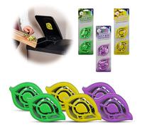 6Pcs Bin Fresheners for Kitchen Scented Air Freshener Self Adhesive (Apple, lavender and lemon), 2x Each Falvour Odour Eliminator Air Fresheners