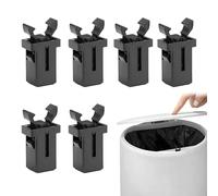 6PCS Bin Lid Clasps Set Durable Replacement Lid Catch Compatible with Brabantia Bin LidCatch Flexible Black Touch Top Latch Lock for Kitchen Bathroom Trash Cans Storage Boxes & Glasses Cases