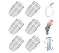 6Pcs Bite Valve Replacement Sheath for Osprey, Silicone Hydration Pack Nozzle Sheath BPA-Free Mouthpiece, Compatible with Hydrapak & Camelbak Reservoirs, Leak-Proof Bite Valve for Hiking & Running