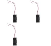 6pcs Black 2-Layers 4 X 1.5V AAA Battery Holder Case Box W Wire Leads