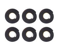 6pcs Black Eva Door Sweep Strip, Strong Adhesive Seal