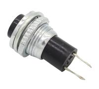 6pcs Black/Green/Yellow/Blue/White/Red OFF-Momentary ON 0.5A 250VAC Remote Control Push Button Switches 10mm(Red)