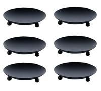 6pcs Black Iron Plate Candle Holder 4.3 Inch Candle Stand for Taper Candles Decorative LED Wax Candles Home Decoration Spa Weddings Anniversary Party Housewarming Gifts (6, Black)