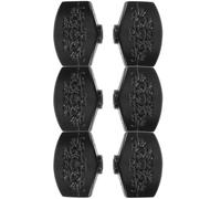 6pcs Black Metal Guitar Tuning Peg Buttons Replacement Handle