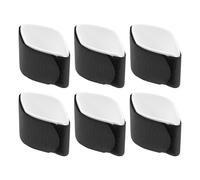 6pcs Black Nylon Skis Fixing Bands, Three Pairs for Ski and Snowboard