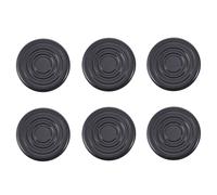 6pcs Black Plastic Protection Caps for Guitar Effect Pedal Footswitch | Easy to Install, Simple to Store, Single-piece Accessory, Compact Fit for Electric Guitar Control Use
