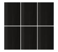 6pcs Black PVC Post Wrap Sleeve for Deck and Mailbox Posts | Waterproof Rot Protection, Fits Square and Posts, Matte Finish, for Property Managers and Landscapers