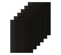 6pcs Black PVC Vinyl Post Base Protector Wrap for Wooden Fence Posts | Matte Black Finish, UV Shielding, Quick Application, for Mailbox Post Repair and Rainy Areas