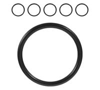 6pcs Black Rubber Singing Bowl Ring 91x7mm Small Size