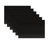 6pcs Black Self Adhesive Fence Post Protective Sleeve Vinyl | Waterproof Rot Defence, No Drilling Required, Matte Finish for Timber and Mailbox Posts