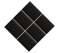 6pcs Black Self Adhesive Fence Post Wrap for Wooden Posts Outdoor | PVC Vinyl Matte Finish, Conforms to Irregular Shapes, for Wood Mailbox Posts and Wet Climate Installation