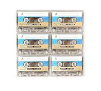 6PCS Blank Cassette Tapes, Professional Recording Time Cd, 90min Audio Recording Tapes for Car Stereo & Portable Players
