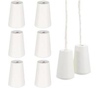 6PCS Blind Cord, Blind Small Pendants Drops Pull End Window Blind Pull End for Bathroom Decoration, Wooden Hanging Ball Blind Pendants for Shade Cord Tassels