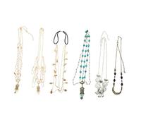 6Pcs Bohemian Tassel Headbands for Weddings and Parties Elegant Hair Accessories for Brides and Special Occasions Beautiful Moon Design Headdress with Easy Wear Structure