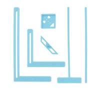 6Pcs Bookbinding Easy Scrapbooking Tool for Starter, Complete Great Stencils and Cutter Guide Kit Can Be Made Into Notebook Calender Junk Journal Handbook