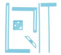 6Pcs Bookbinding Easy Scrapbooking Tool for Starter, Complete Great Stencils and Cutter Guide Kit Can Be Made Into Notebook Calender Junk Journal Handbook