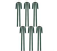 6pcs bow pendants, suitable for DIY projects on Christmas trees, For DIY Holiday Decorating With Festive Appeal(green)