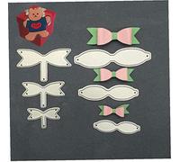 6pcs Bowknot Cutting Dies for Card Making, Cute 6pcs Bowknot Party Festival Invitation Card Cutting Dies Cut Stencils for DIY Scrapbooking Album Decorative Embossing Paper Dies Card Making