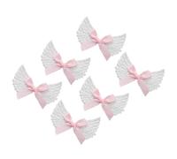 6pcs Bows Wing Hair Clip For Girls Cartoon Hairpin Headwear Hairpieces Black Alloy Hair Accessories For Stylish Outfits