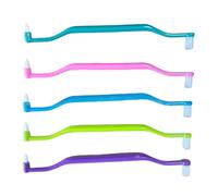 6PCS Braces Toothbrush, 2-in-1 Double Head Braces Brush for Interdental and Wisdom Teeth, Soft Single Tufted Orthodontic Toothbrush, Interdental Brushes Between Teeth