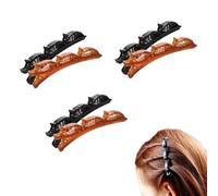 6Pcs Braided Hair Clips for Women,Multi Clip Hair Barrette,Hair Sectioning Clips,Duckbill Clip Hair Barrettes for Women Styling Sectioning Hair Accessories Clips and Barrettes(3 Black+3 Brown)