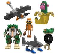 6PCS Brainrot Animal Toy Building Blocks Set, Popular Creative Characters Model Ideas Toys Kids Toys Gift for Fans