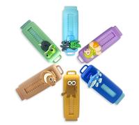 6Pcs Brainrot Erasers, Adorable Shaped Erasers, Creative Retractable Erasers with Shan Hai Jing Design for Kids, School, Office, Drawing, Brainrot Stationery Gift for Students Homework