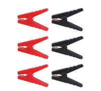 6pcs Brass 300A Battery Charges Clamps Gripping Clip with Strong Grip Upgrades for Vehicle Maintenance & Projects Heavy Duty Gripping Clip