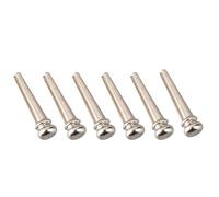 6Pcs Brass Bridge Pins String Metal Bridge Pins String Pegs Guitar Pin, Plain Brass Bridge Pins Pegs Parts Guitar Bridge Pinfor Folk Guitar InstrumentBridge & Bridge Parts