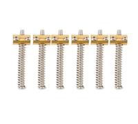 6Pcs Brass Saddles Set for TL Tailpiece Telecaster, Premium Electric Guitar Replacement Parts for Enhanced Tone & Intonation