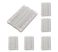 6Pcs Breadboard 400 Point Solderless Prototype PCB Board Kit for Proto Shield Distribution Connecting Blocks for Arduino (6 * 400)