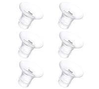 6Pcs Breast Pump Flange Insert 17mm Compatible with Momcozy/Spectra/Medela/eufy/Elvie/Lansinoh/Paruu P10 Breast Pump, Fit for Momcozy M5/M9/M6/V2 Pro/V2 pro/S12 Pro/eufy E10 S1 S1 Pro, 24mm Flange