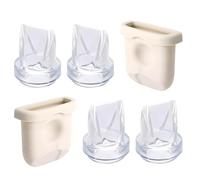 6pcs Breast Pump Parts for eufy, Includes 2pcs Silicone Diaphragms & 4pcs Duckbill Valves Wearable Breast Pump Replacement Accessories Compatible with eufy S1 Pro/S1/E10/E20
