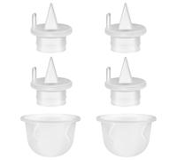 6pcs Breast Pump Replacement Parts for Babybuddha, Include 4 Silicone Duckbill Valves and 2 Silicone Diaphragms, BPA-Free DEHP-Free Breast Pump Membrane Replacement for Zomee Z1/Z2 Accessories